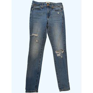 Universal Thread Womens High Rise Skinny Jeans Stretch Distressed Blue Size 2/26
